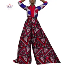 

Dashiki For Women African Bazin Riche Summer African Suits For Women Top And Pants Set Traditional Cotton Clothing None WY4587