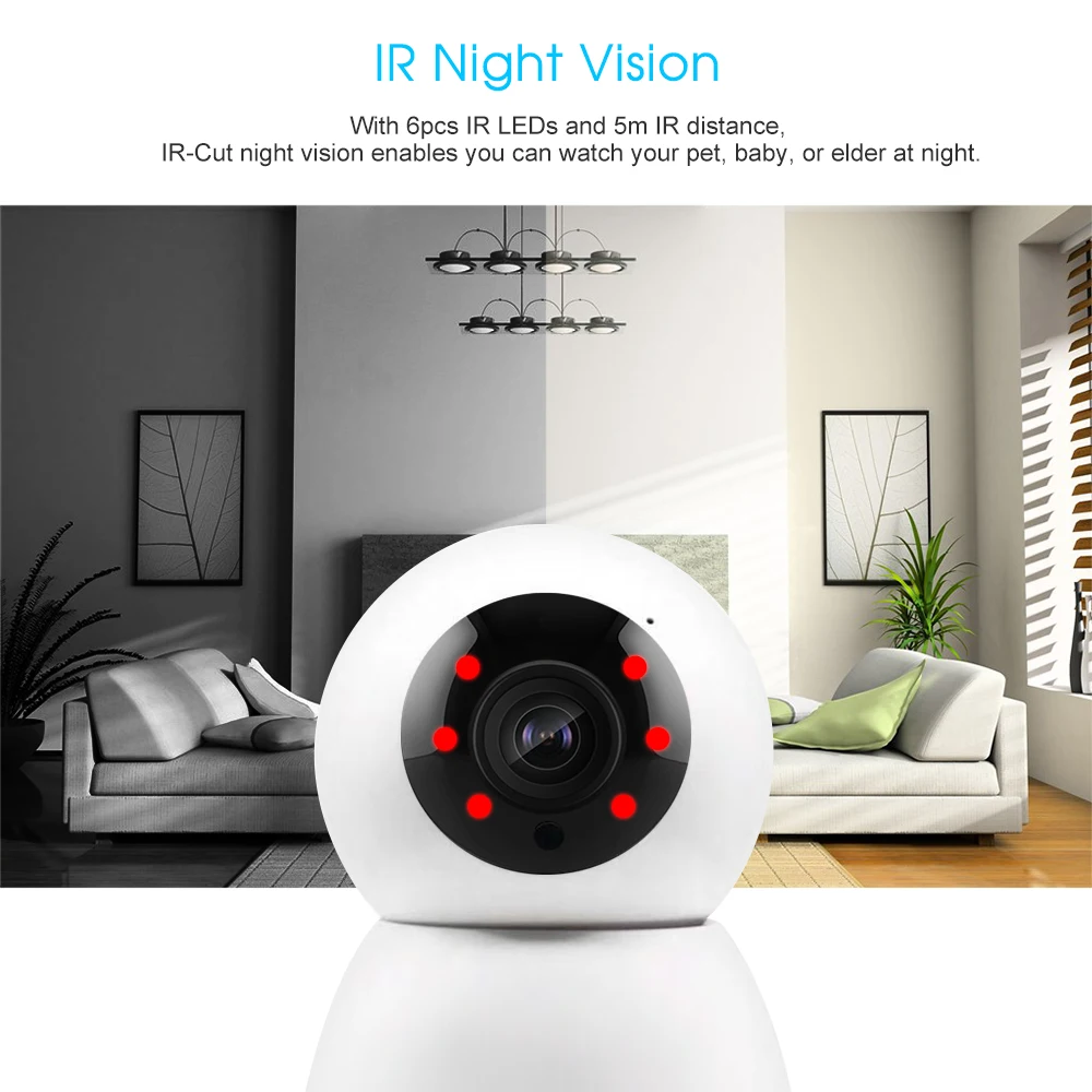 1080P HD IP камера детский монитор WiFi Беспроводная Сеть мини детская камера Двусторонняя Аудио Обнаружение движения Домашняя безопасность наблюдение
