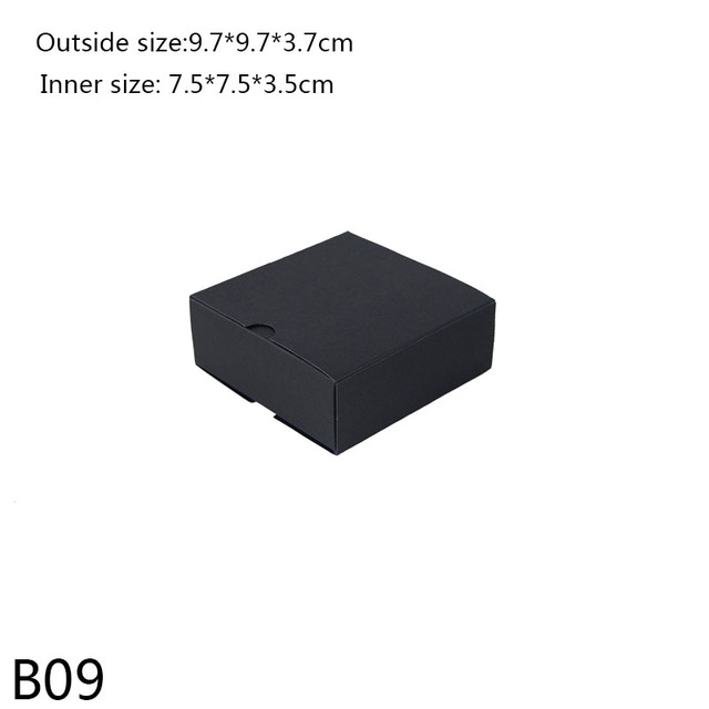 Black White Kraft Paper Box Candy Chocolate Storage Jewelry Boxes Wedding Birthday Party Gift Package Suppiles Home Decor