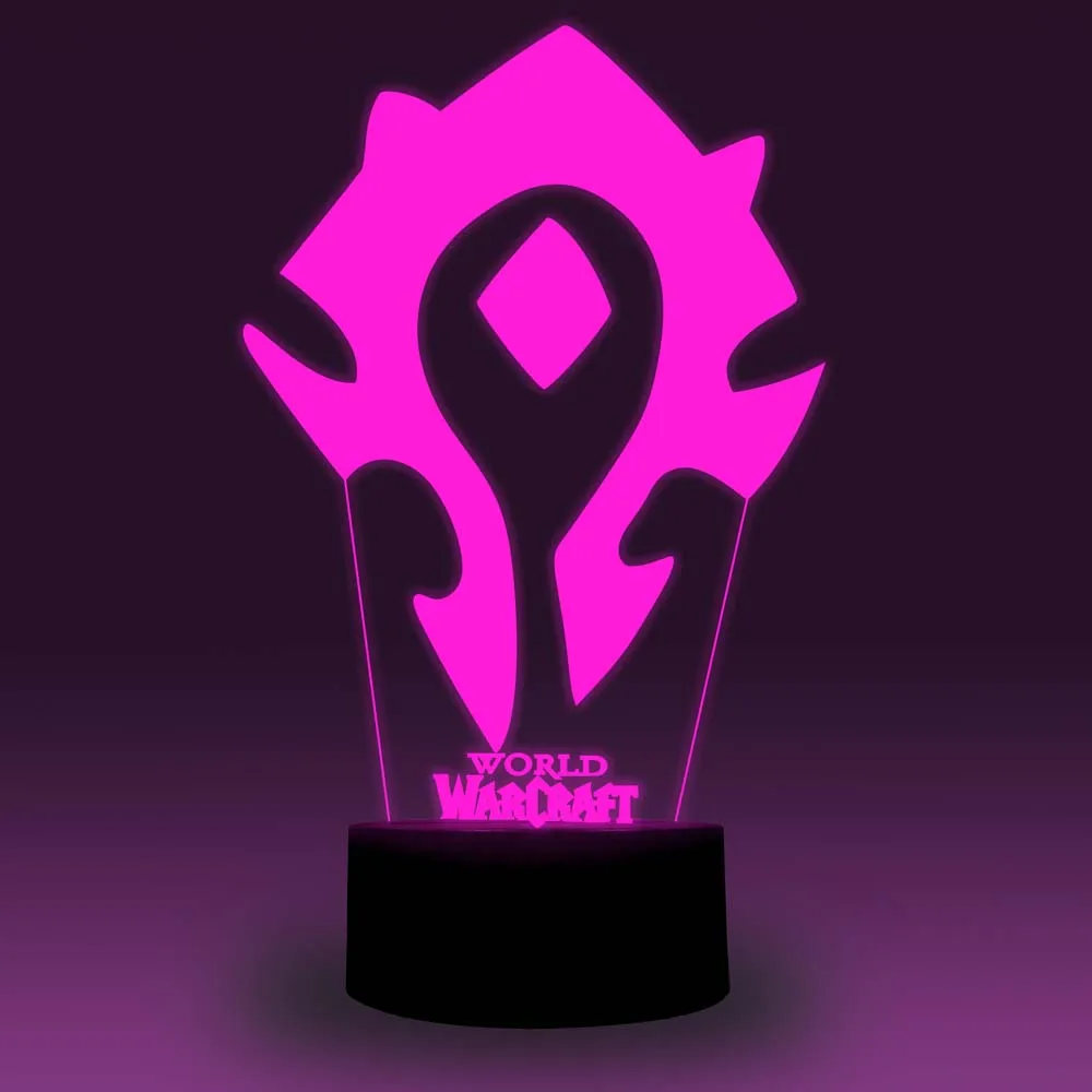 NiteApps 3D World Warcraft ночник настольная лампа Иллюзия украшение лампа подарок на день рождения приложение/сенсорное управление