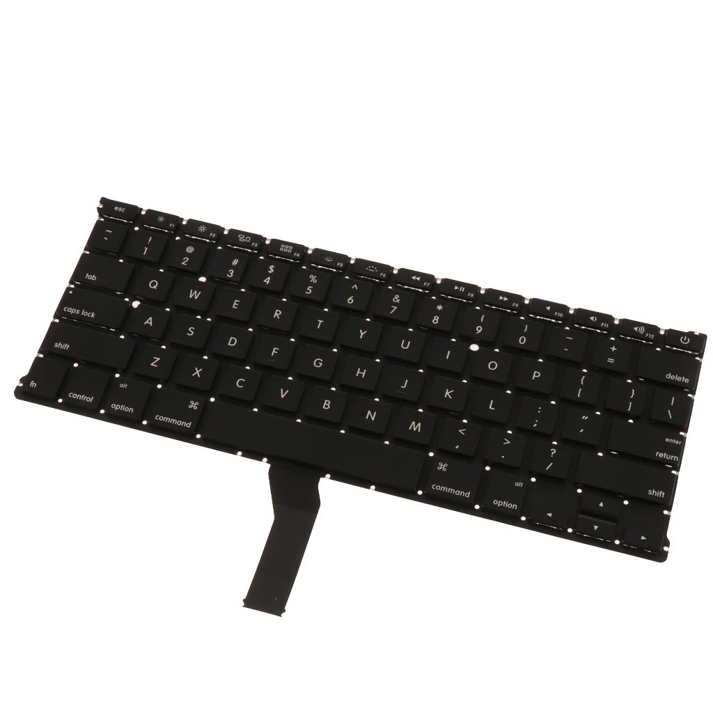 Laptop Keyboard US Version Fits for Apple MacBook Air 13 Inch A1466 A1369 - Black