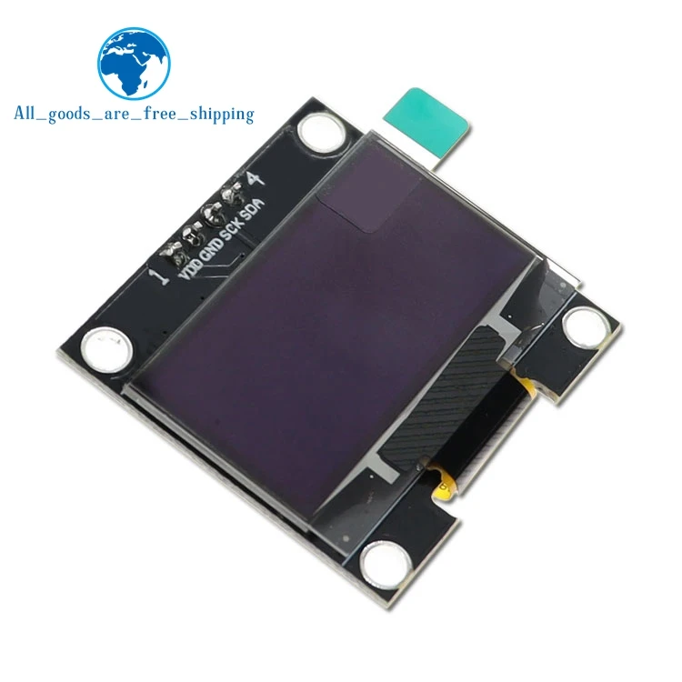 1,3 дюймов oled IIC Серийный белый oled-дисплей модуль 128X64 I2C SSD1306 12864 ЖК-экран Плата VDD GND SCK SDA для Arduino черный