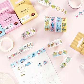 

Colored Cartoon Animals Washi Tape Cute Sumikko Masking Tape Decorative Adhesive Tape For Stickers Scrapbooking Stationery Tapes
