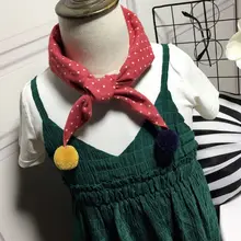 Треугольные шарфы для маленьких девочек; осенне-зимняя шаль для мальчиков; детский хлопковый шейный платок