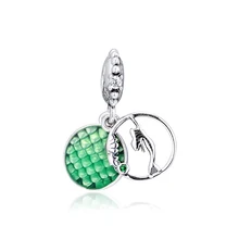 Подходит для Пандора шармы браслеты стерлингового серебра 925-ювелирные изделия Ариэль Висячие бусины