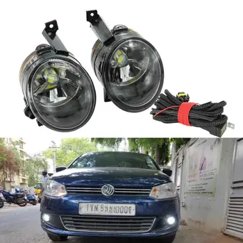 

For VW Polo Vento Sedan Saloon 2011 2012 2013 2014 2015 2016 Front LED Fog Light Fog Lamp Wire Harness Assembly