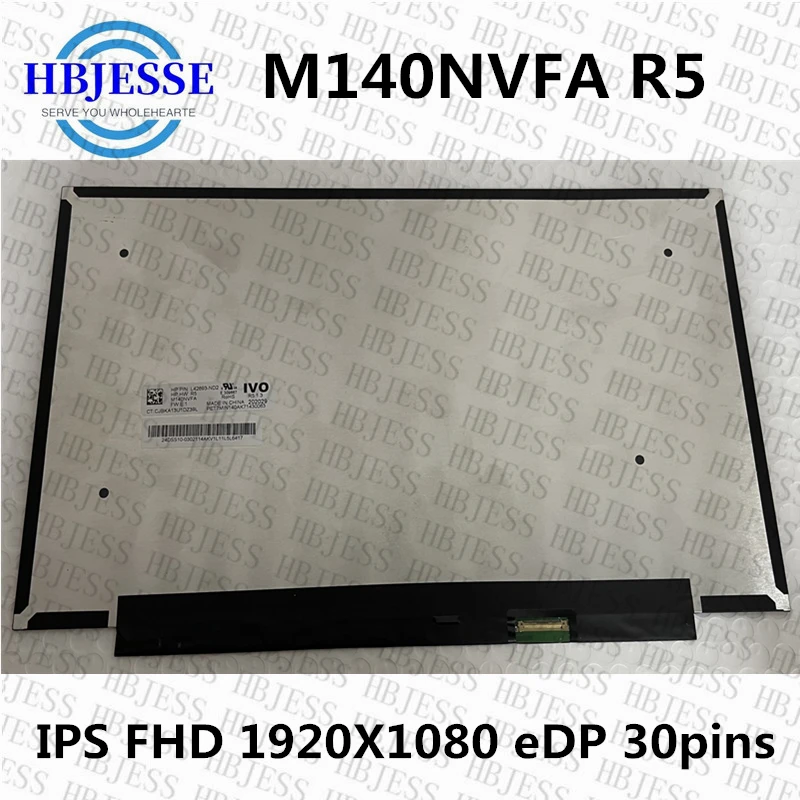 

Original 14.0" LED FHD IPS LCD LED Screen Laptop Dispaly Matrix Panel M140NVFA R5 Replacement Full HD L42693-ND2