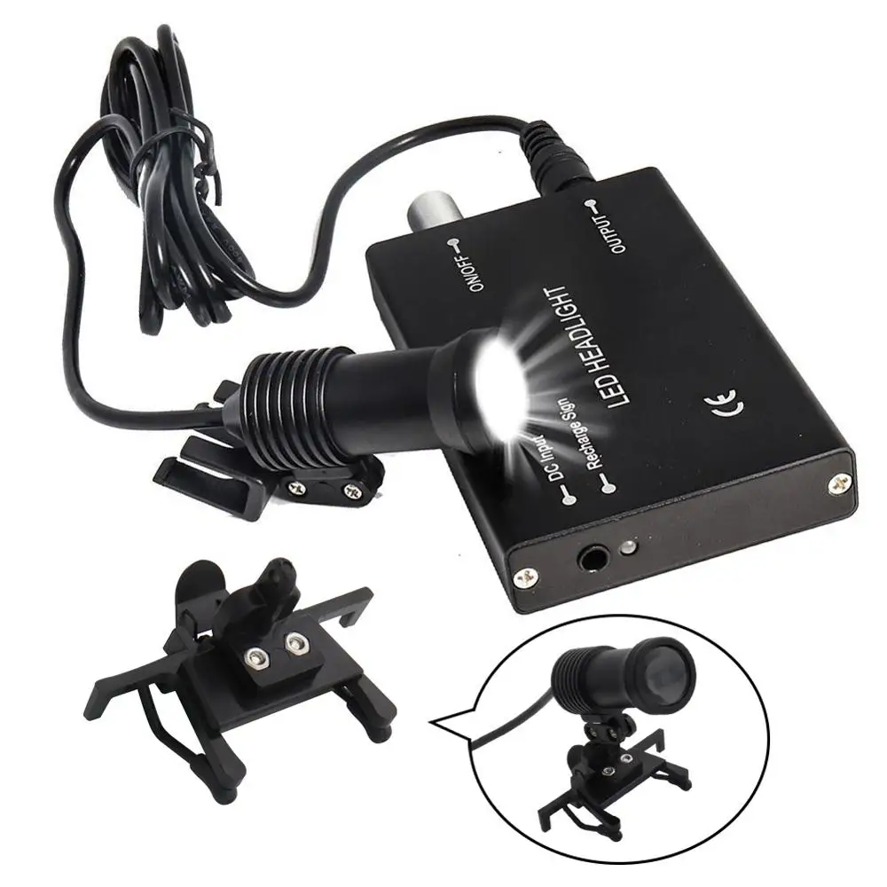 5WHeadlightHeadlampwithGlassesClipforDentalLoupeDentalLab