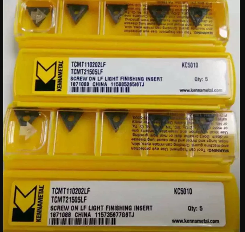 10 шт. KENNAMETAL твердосплавная вставка TCMT110202LF KC5010