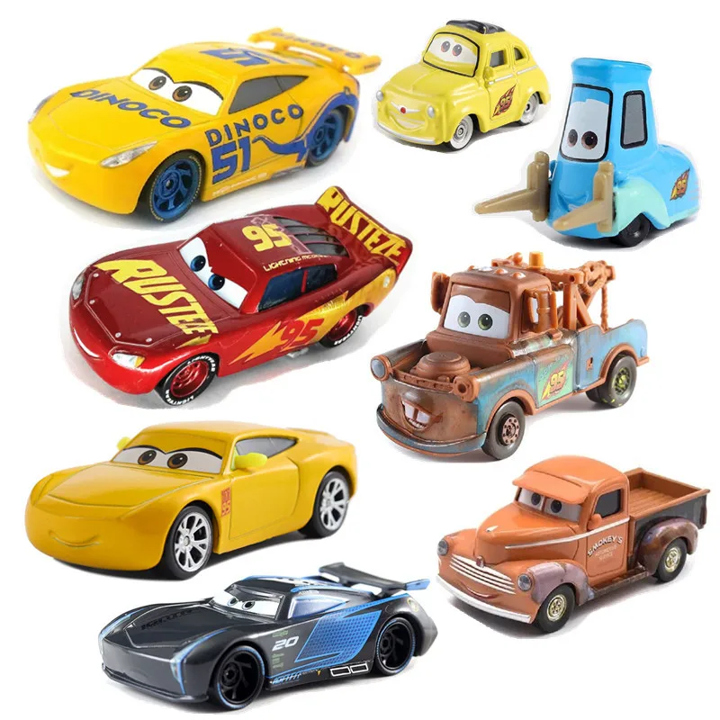 Машинка из сплава Disney Pixar Racing 2 3 Golden Thunder McQueen поколения крутая сестра 1:55 Шторм