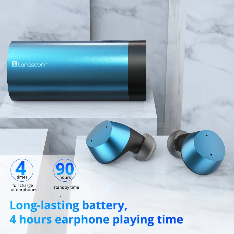 Новые Langsdom LT1PRO Bluetooth TWS наушники, настоящие Беспроводные наушники с микрофоном, наушники с сенсорным управлением, голосовой помощник для телефона