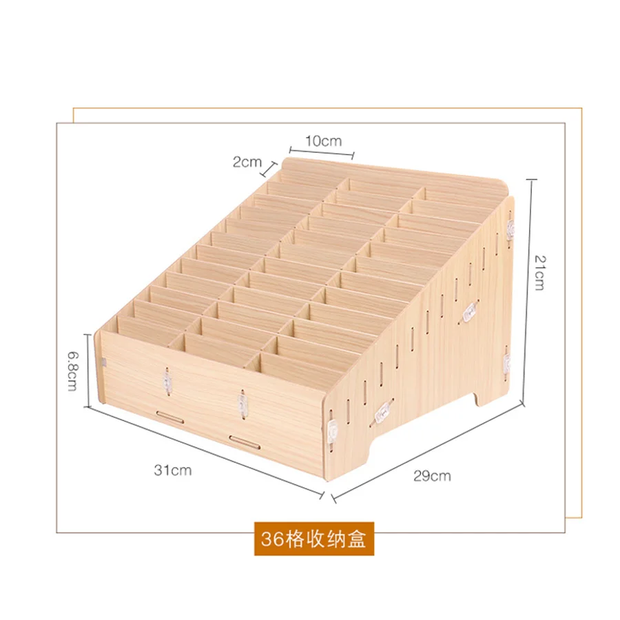 Настольный Мобильный экран для хранения телефона ремонт управление ящик для хранения для офиса школы деревянные поддоны инструменты коробки