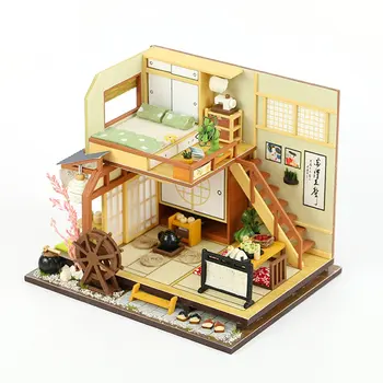

Doll House Furniture DIY Miniature 3D Wooden Miniature Dollhouse Toys For Children Birthday Gifts Dolls Accessories