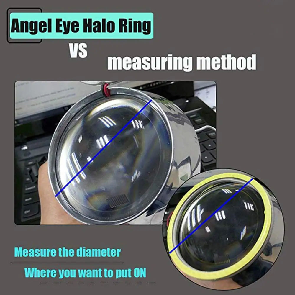 XZRTZ Rings 70MM Car Angel Eyes Led Halo Rings for Headlights Lamp with  Housing 12V White 1Pair A128 Headlight Car, Motorbike LED for Maruti Suzuki  (12 V, 12 W) Price in India -