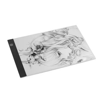 

A4 LED Light Box Tracer Drawing Board Copy Board Pad 3.5mm Ultra-Thin 3-Level Adjustable Brightness with USB Power Cable