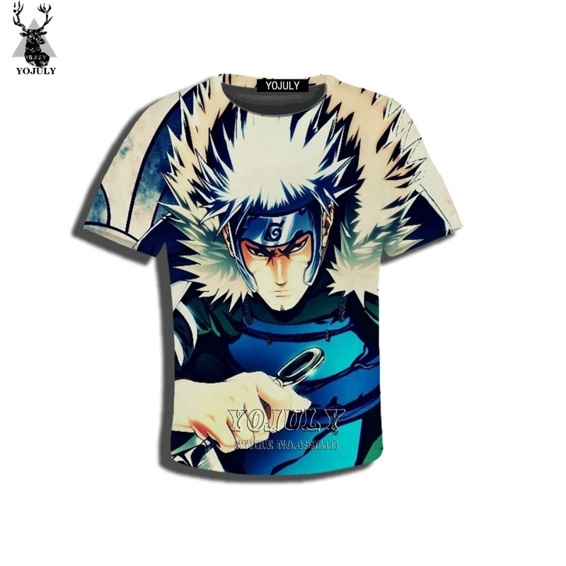 

YOJULY 3D Print Kid Anime Naruto Lee Hinata Uchiha Madara Senju Tobirama Children Casual Tshirt Summer T-shirt Boy Girl Tops C78