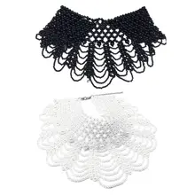 Женское свадебное ожерелье с имитацией жемчуга, декоративное платье, имитация воротника, роскошные ювелирные изделия, корона, чокер, свадебный костюм