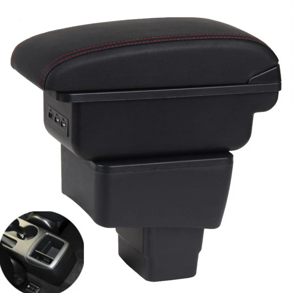 

For mazda CX-3 Armrest Retrofit For mazda 2 skyactiv version cx3 Demio Car Armrest Storage box car accessories Charging with USB