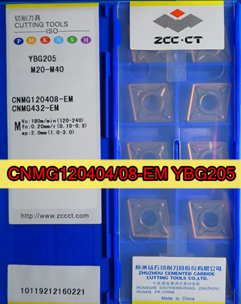10PCS/box Nuevo Original ZCCCT CNC Hoja ZTHD 0504-MG YBG202 