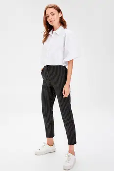 

Trendyol Black Striped Pants TWOAW20PL0171