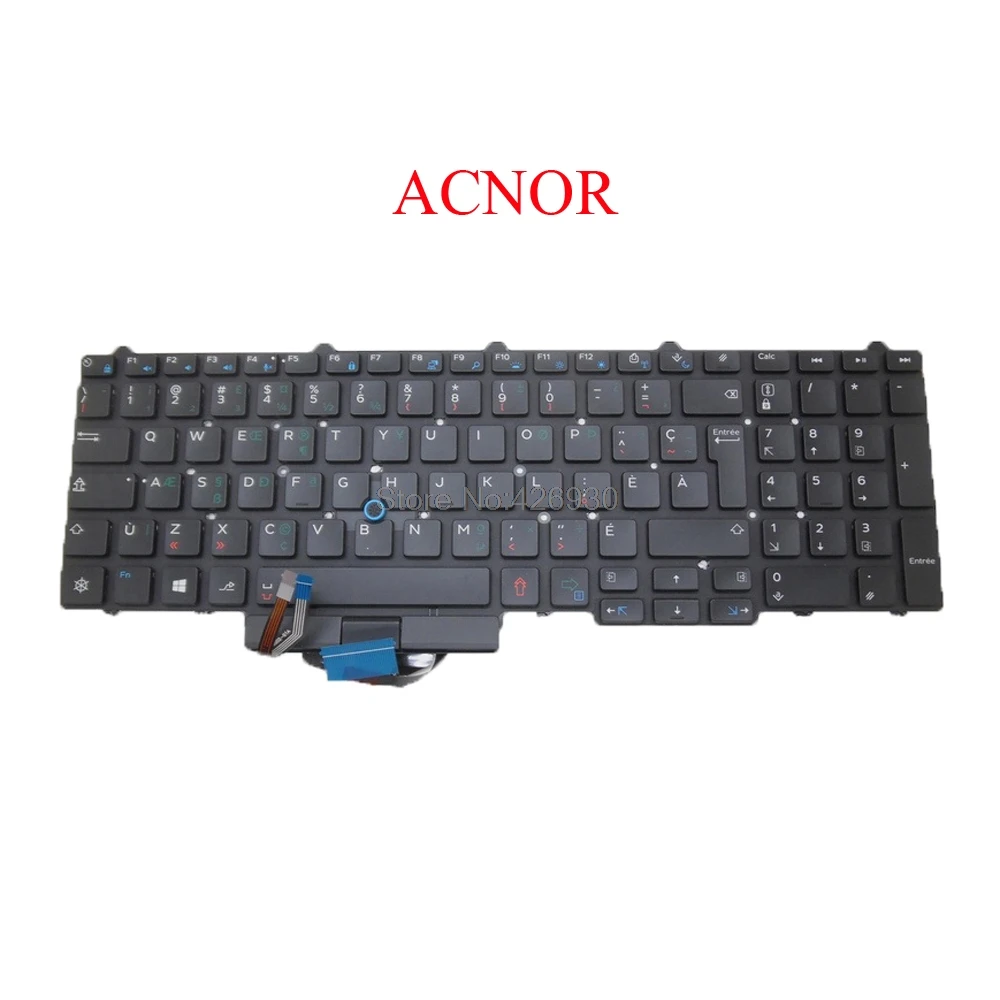 Ноутбук с подсветкой US AR ACNOR BR SD FR SP JP клавиатура для DELL Latitude E5550 5550 E5570 5580 7510 3510 M3510