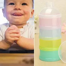 4 слоя молочного порошка чехол Диспенсер Путешествия Дети младенческой контейнер для кормления