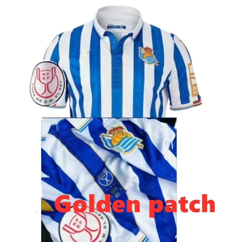 Camiseta de fútbol Real de la Real Sociedad, camisetas de fútbol final de la Copa del Rey, rapero GARCIA, 2021