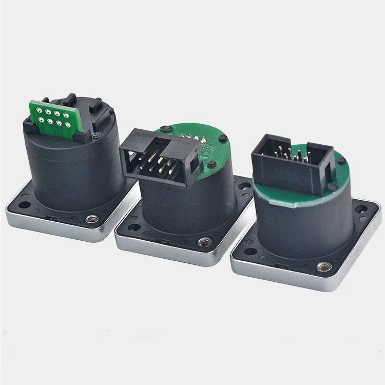 

10pcs 8p8c RJ45 with PCB Board Connectors, RJ45 Waterproof Adapter, IP65 Female Panel Mount Sockets Ethernet Connector