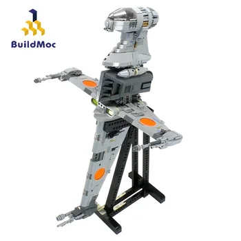 

BuildMOC Movie Star Plan B-wing Starfighter Minifig Scale Moc 18137 Bricks Building Blocks Diy Toys Christmas Gift For Children