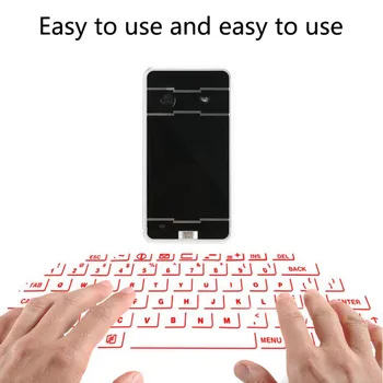 

New Tech High End Bluetooth Laser Keyboard Mouse Virtual Wireless Portable Projection Keypad For Smartphone And Tablets English