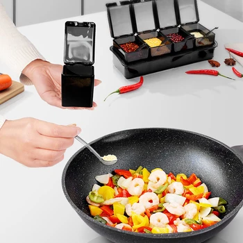 

Herb Spice Tool Spoon Seasoning Box Seasoning Box Spice Jar Set Condiment Cruet Bottle Soup Stew Seasoning Boxes Kitchen Tools