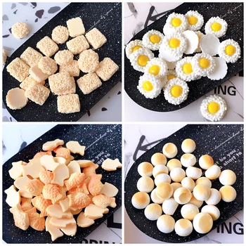 

Boxi 10pcs Slime Additives Charms Resin Fish Ramen Egg Cute DIY Kit Accessories Filler for Fluffy Cloud Clear Slime Clay