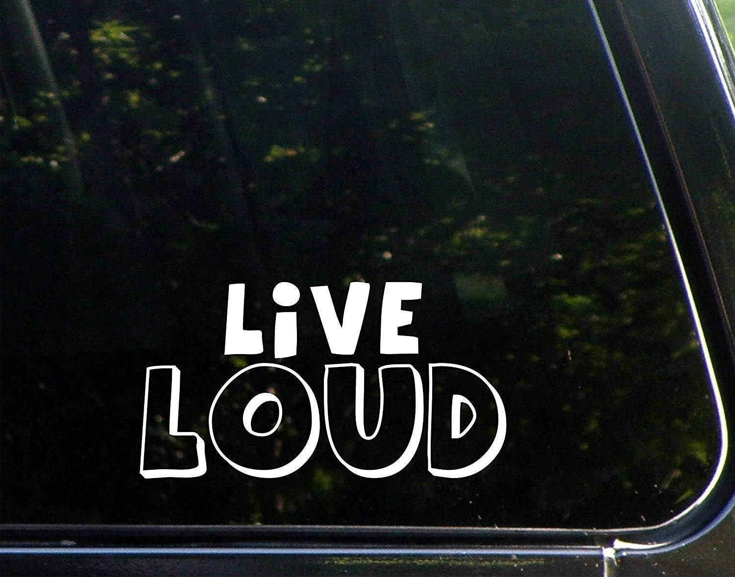 Live Loud(" x 3-3/4") наклейка с надрезом на бампер для Windows, компьютеров, грузовиков, ноутбуков и т. Д