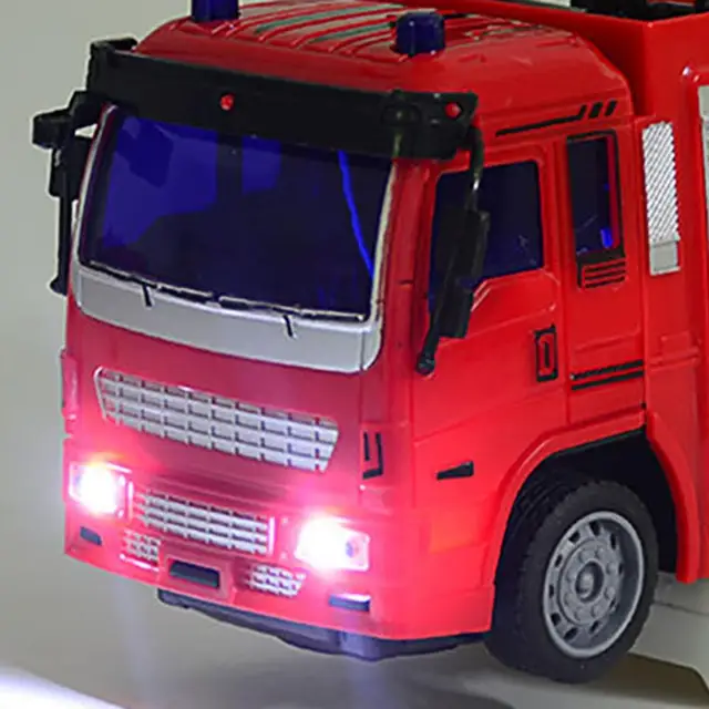 Remote Control Electric Spray Water Fireman Fire Truck Car Model Kids Toy Gift 3