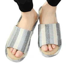 Осенние мужские тапочки; Мужская модная повседневная обувь для пар; нескользящая обувь в полоску; домашние тапочки на плоской подошве; chaussure homme