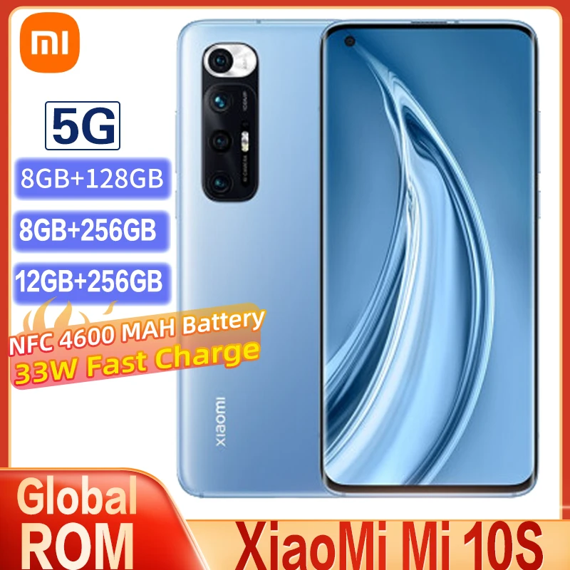 Смартфон Xiaomi Mi 10S 5G с глобальной прошивкой процессор Snapdragon 870 108MP 4 камеры 90 Гц