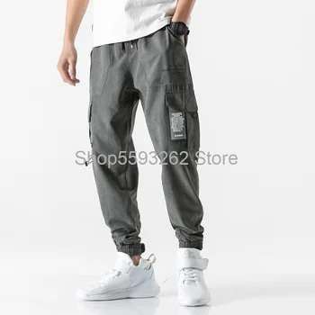 

2020 pants men's trend men's casual pants season loose boys beam pants overalls