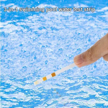 

50pcs/1 bottle ​1 Bottle 3in1 PH Test Strips 1 Bottle Cleaning Tablets Brand new