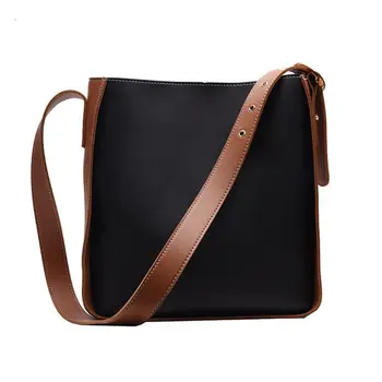 

Simple Broadband Messenger Bag Elegant Women Wild Bucket Handbag Single Shoulder Big Bags Child Package L9BE