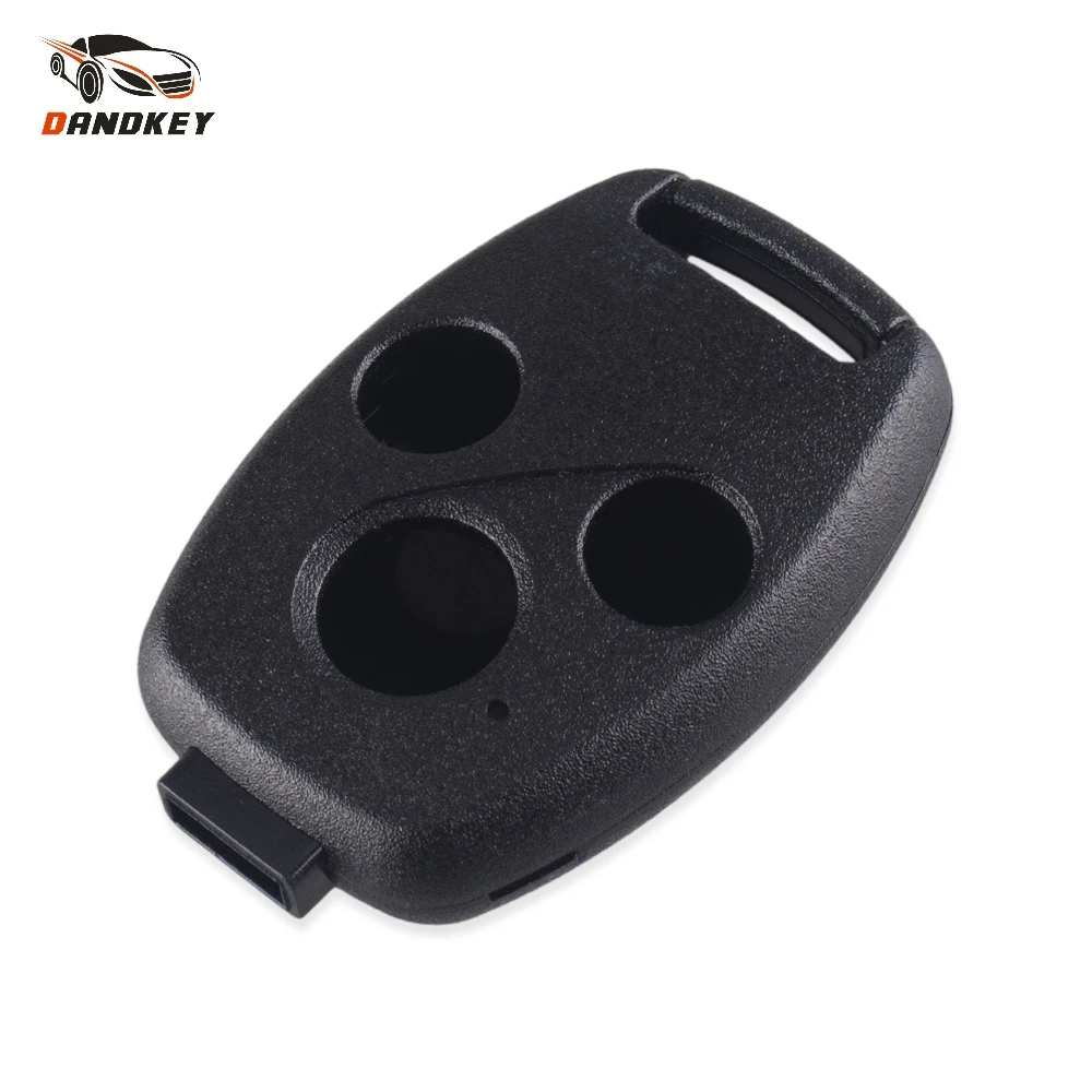 

Dandkey Remote Car Key Shell 3 Buttons For Honda Accord CRV Pilot Civic 2007-2013 Fob Key Case Cover New No Blade key shell