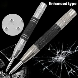 Automatic Center Punching Spring Loaded Marking Positioning Woodworking Metal Glass Window Breaker Portable Dent Marker Hand