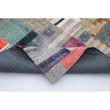 

198x302 Cm Multicolor Handmade Rugs Patchwork Rug-6x10 Ft