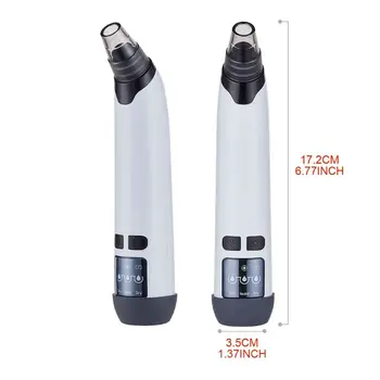 

Electric Vacuum Suction Pore Cleaner Face Heating Blackhead Acne Extractor