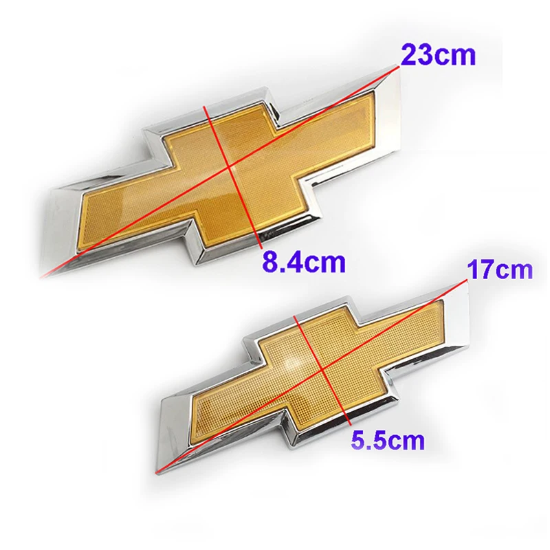 23x8.4cm Auto 3D Front Emblem Rear Trunk Badge 17x5.5cm Decals for Chevrolet Aveo Lova Cruze Spark Epica Car Logo Accessories | Автомобили