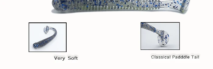 Soft Lure 15pcs 5cm~5.5cm For Artificial Japan Lures Lead Shad Fly Fishing Silicon Rubber Fish Paddle Tail Fishing Lure (7)