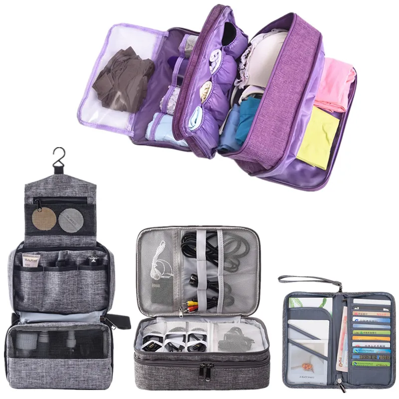

Travel Accessory Digital Bag Electronic Organizer Package Cosmetic Underwear Makeup Cases Bag Storage Pouch Passport Cover Bags