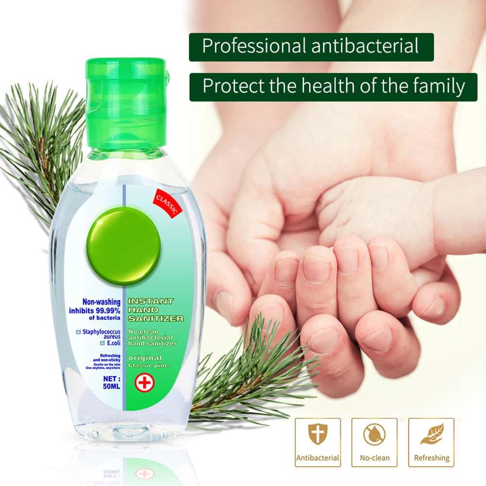 50ml Disposable Waterless Hand Gel Handgel Travel Portable Mini Sanitizer for Kids Anti-Bacteria Moisturizing | Дом и сад