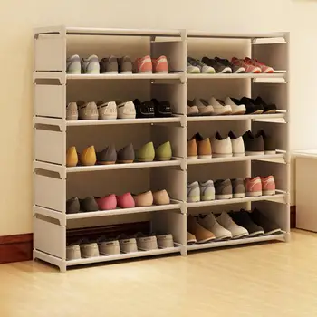 

Multilayer Non-woven Fabric Space Saving Large Capacity Shoe Rack Bathroom Space Saver Dustproof Storage Cabinet Storage Rick