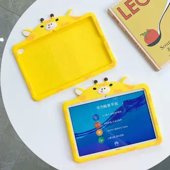 

For Huawei MediaPad M5 Lite 10.1 8.0 T5 10 8 / M6 8.4 10.8 Lovely Deer kids Case For Matepad 10.4 inch cover silicon stand Funda