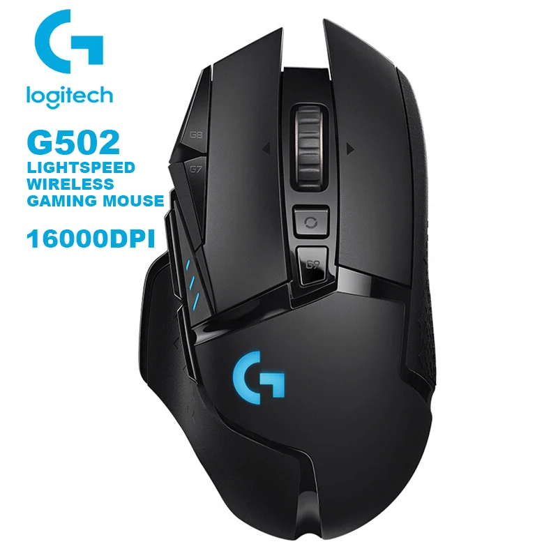 Беспроводная игровая мышь logitech G502 LIGHTSPEED 2,4 ГГц HERO 16000 dpi RGB для Overwatch MMO MOBA mouse Gamer